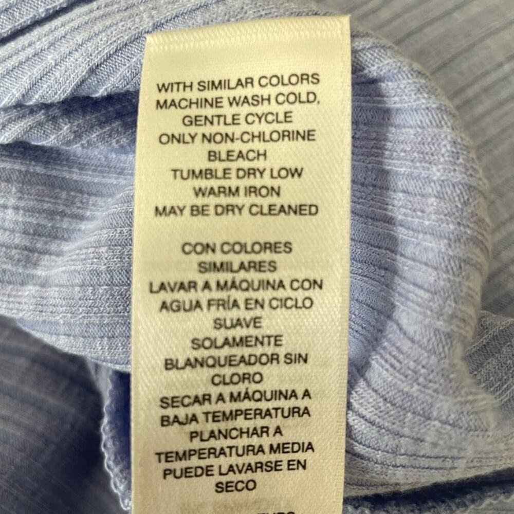 Chicos Top Women‎ L Purple Crew Neck 3/4 Sleeve Textured Fabric Stretch Workwear - Picture 9 of 10